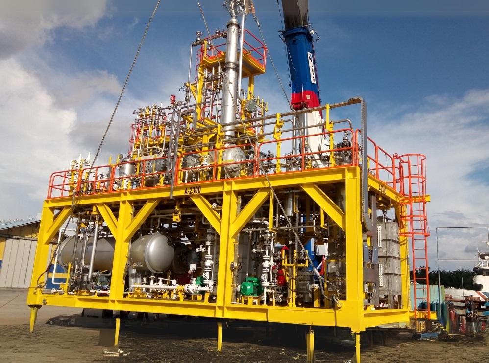 Fabricated Gas Treatment System by ISS licensed to Triple Delta Manufacturing Facilities as part of ISS localization in KSA