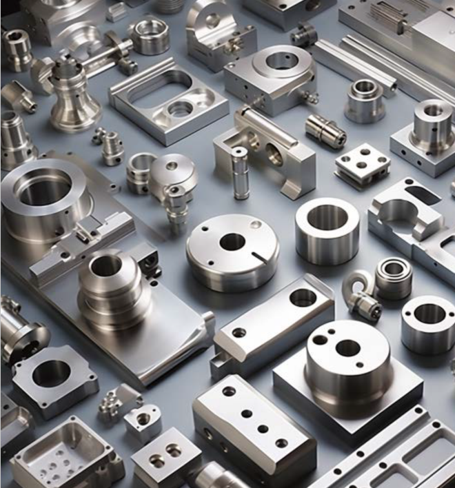Close-tolerance components from our 2-axis and 3-axis CNC facility.