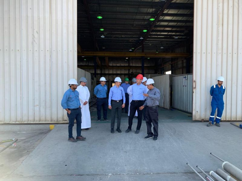 Hosting clients and partners at our manufacturing facility.
