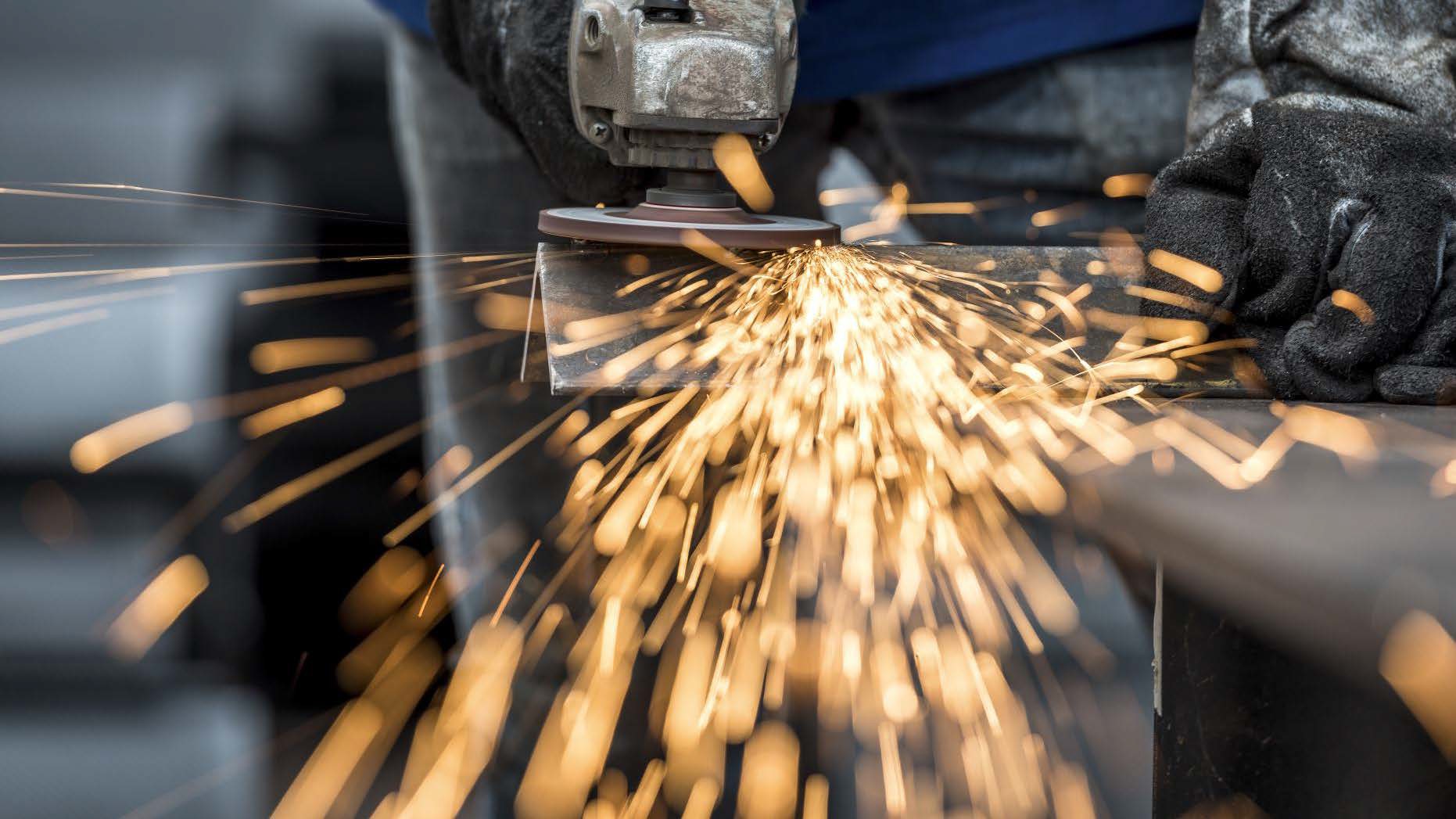 Cutting, grinding and fabrication for industrial projects.