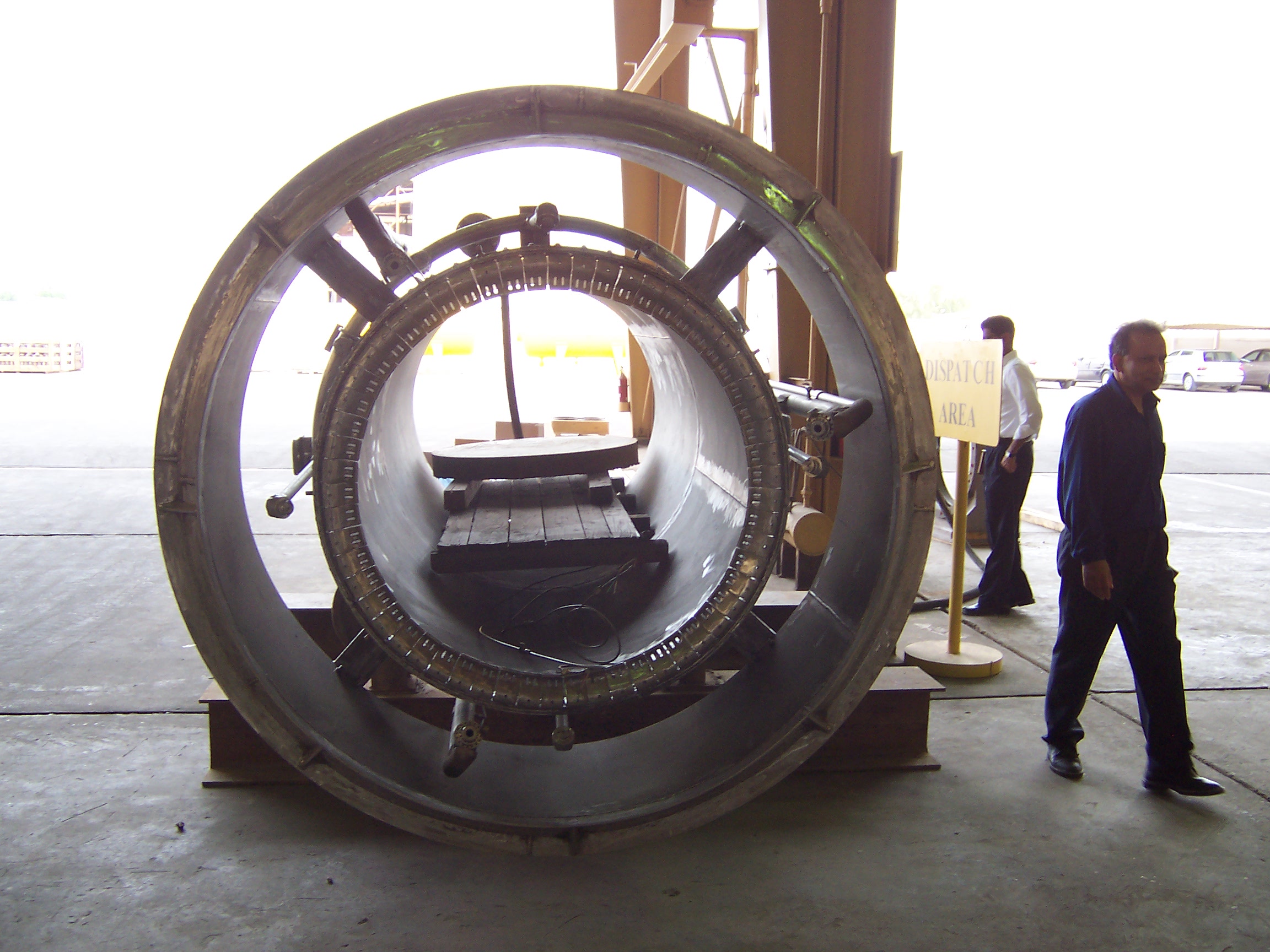 Flare barrel with air distribution ring, following completion of basic design.